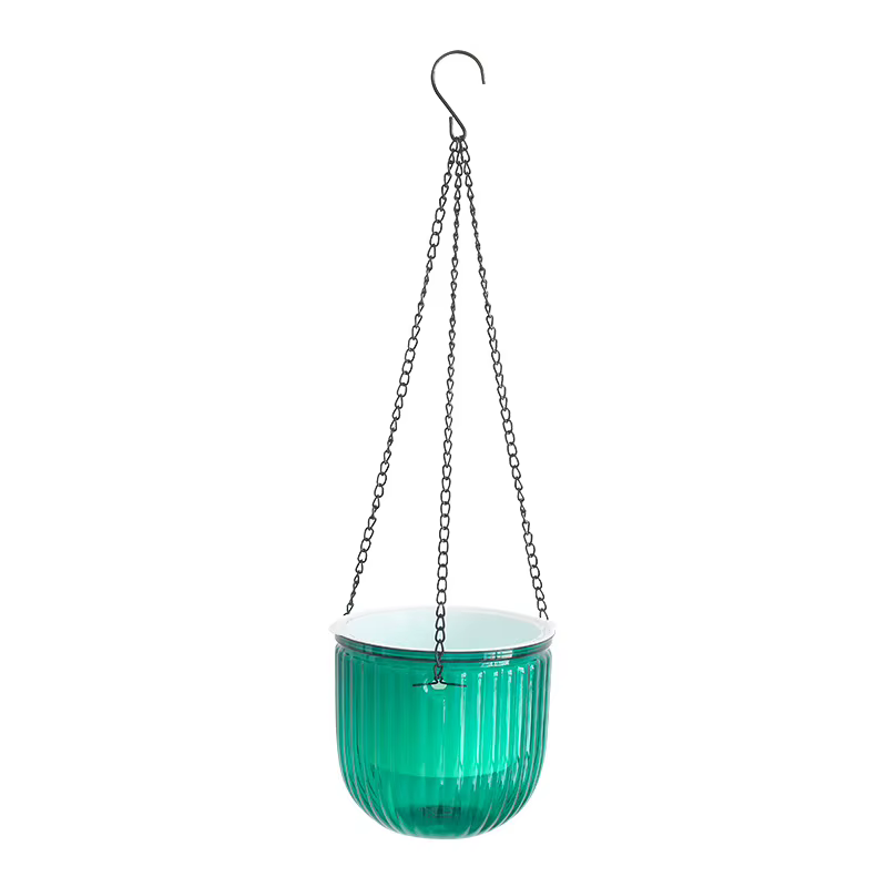 Panier suspendu Transparent, Pot de fleur pour les gens paresseux, résine hydroponique auto-amorçant