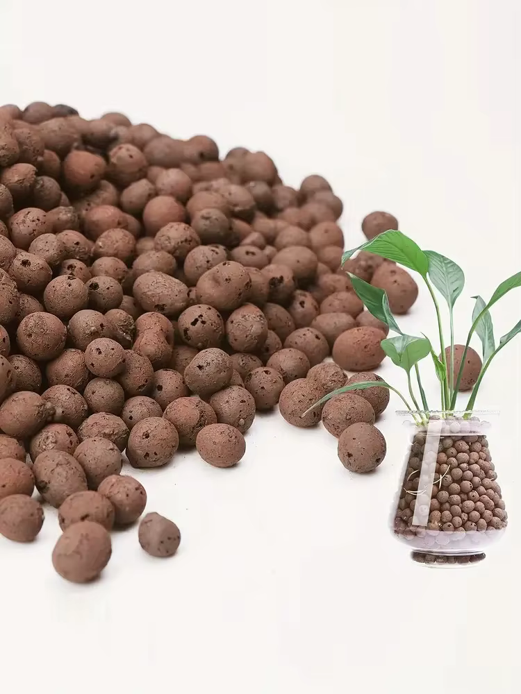 1LB Galets d'argile hydroponiques réutilisables, galets d'argile naturels pour culture hydroponique,