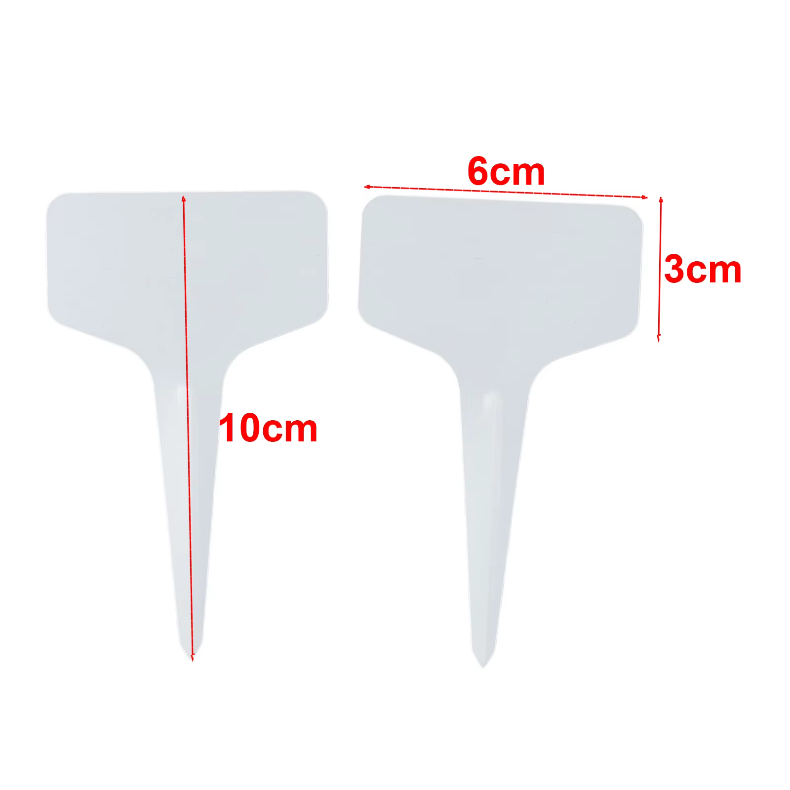 Marqueurs d'étiquettes pour plantes de Type T, 50 pièces, en PVC, pour Classification des plantes de