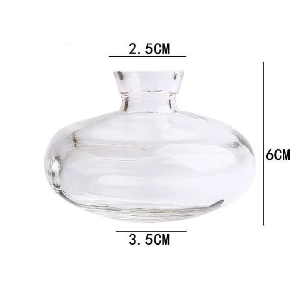 Mini Vase à fleurs Transparent créatif, décoration de la maison, bouteille de plantes hydroponiques 