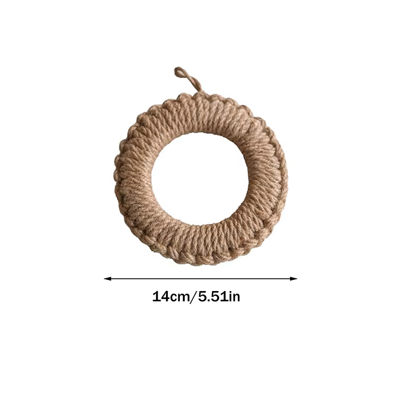 Anneau porte-Pot corde de chanvre tressé Pad Pot anneau Pan Pad dessous de verre isolation Pot Pad a