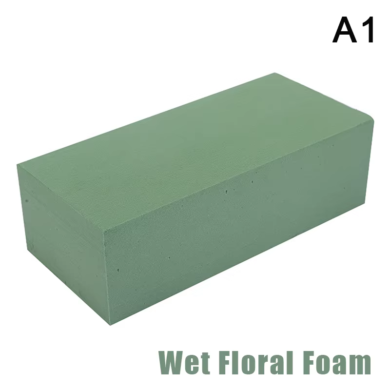 Mousse de fleurs carrée verte pour Arrangement floral, bloc de mousse, porte-fleurs, artisanat de ma