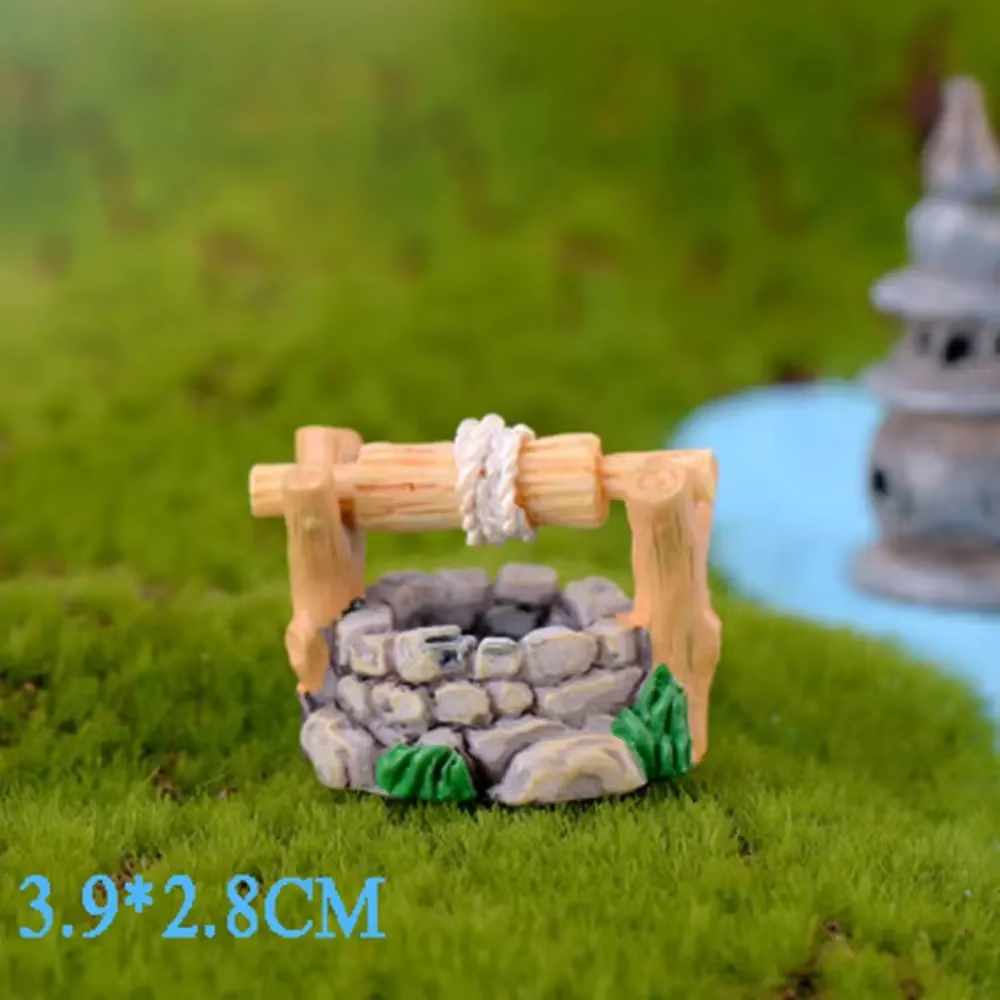 1pc bricolage Miniature fée jardin pelouse ornement Pot artisanat montagne maison de poupée décor à 