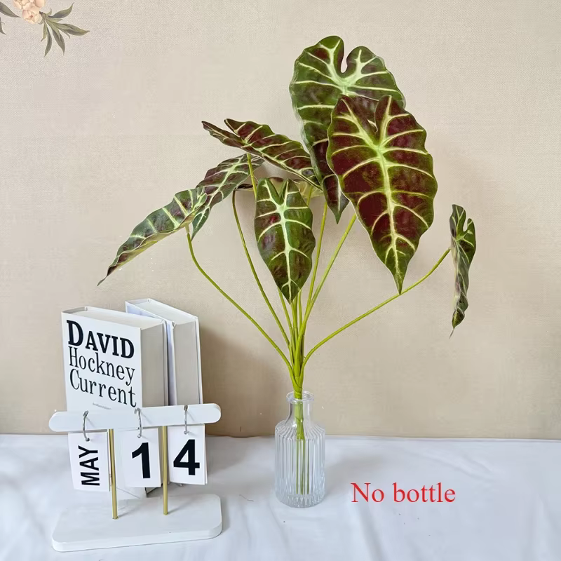 Plantes vertes artificielles décoratives pour mariage, fausse fleur de feuilles, décoration d'audito