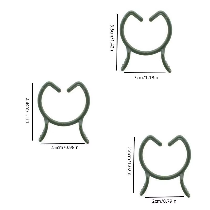 100/200 pièces Clips pour plantes, Clips de 3 tailles pour fixer les plantes, Clips de jardin, Clips