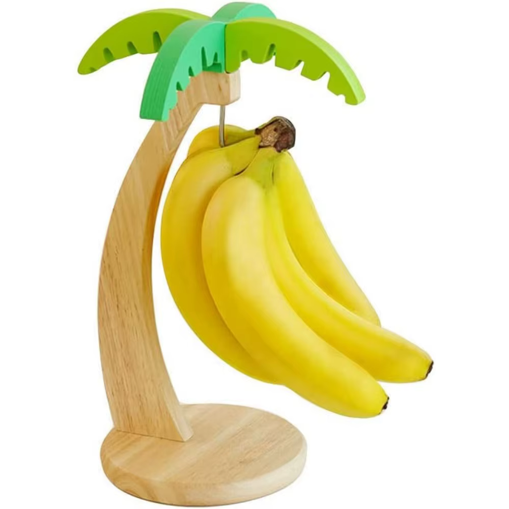 Support à bananes - Arbre à bananes avec crochet en acier inoxydable pour comptoir de cuisine