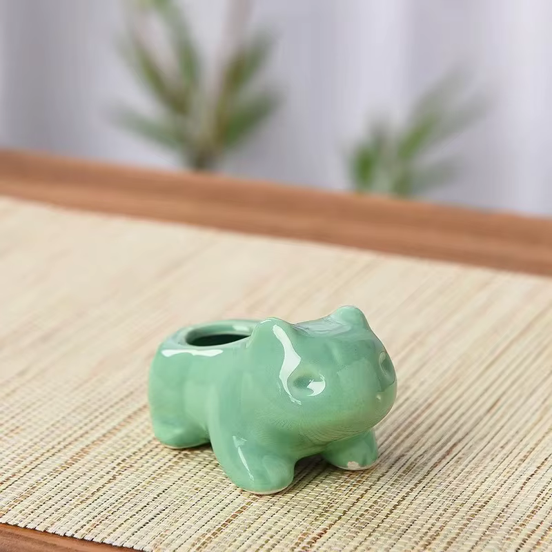 Mini Pot de fleurs créatif en céramique, jardinière succulente, plantes vertes mignonnes, Pot de fle