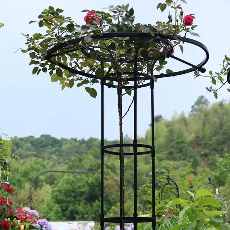 Treillis de Jardin pour Plantes Grimpantes, Tour Parapluie, Support DIY pour Pots de Fleurs