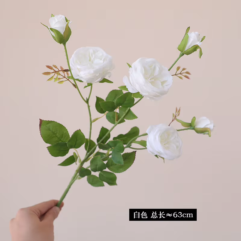 Fausses roses écologiques à longue tige, fausse Rose artificielle Austin, fausse fleur en soie vive 