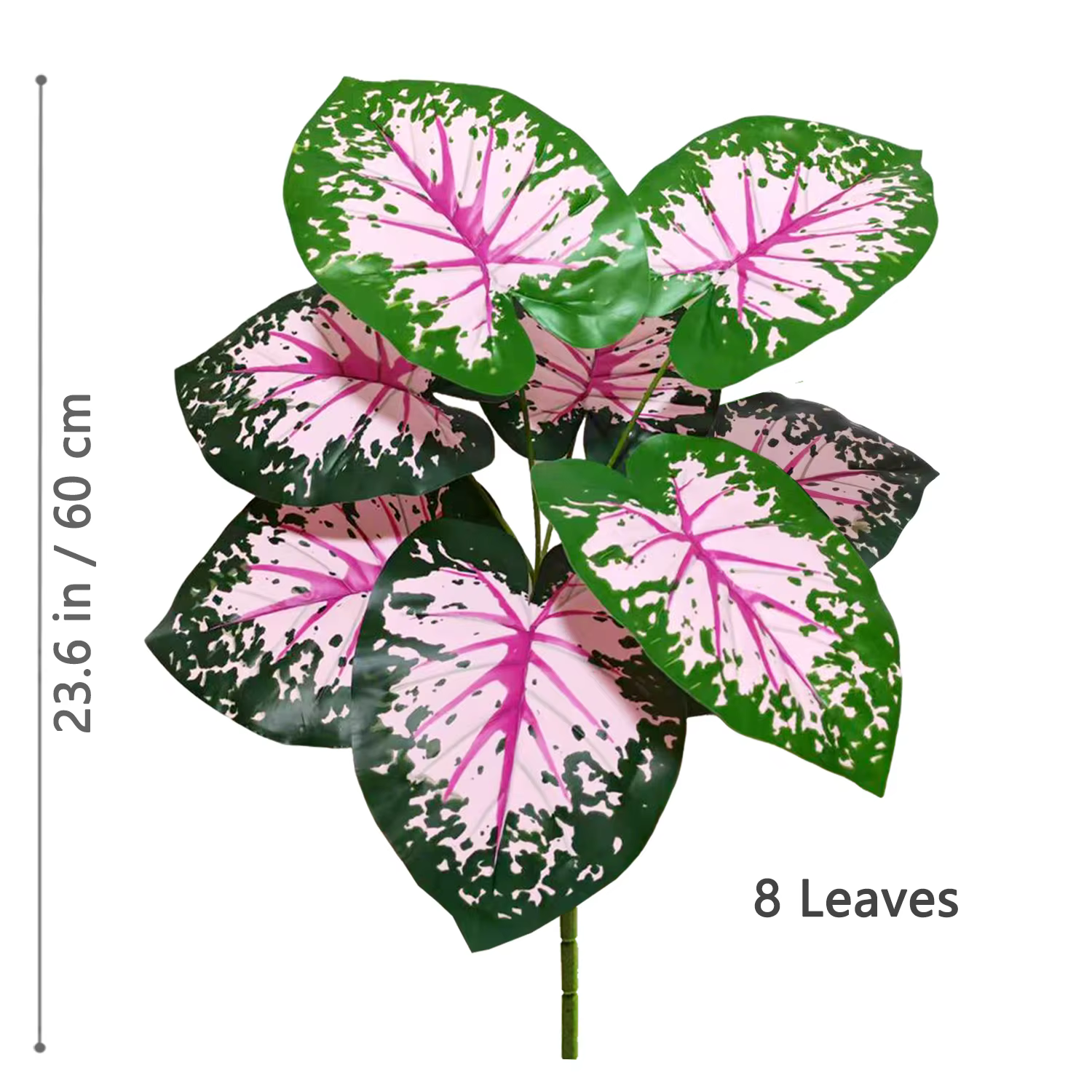 Feuille de philodendron artificielle, feuille de tortue, feuille rose colorée, idéale pour la décora