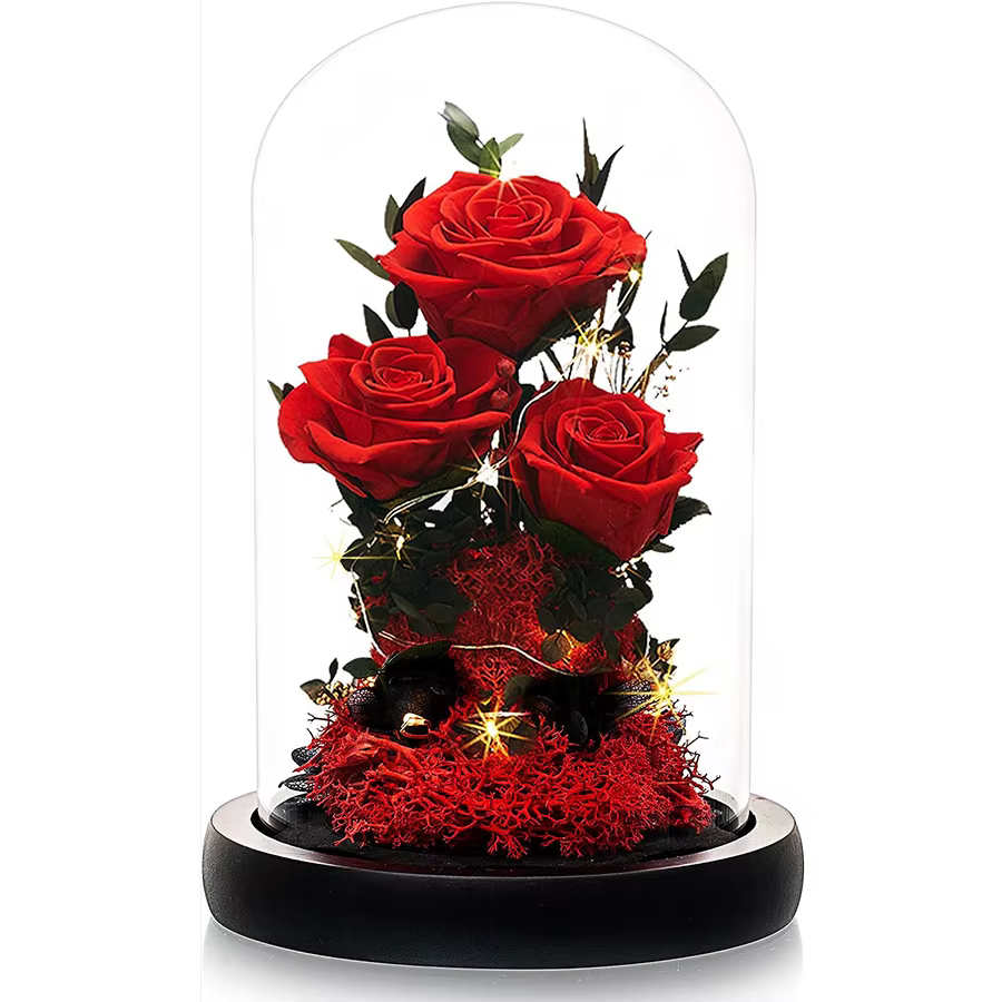 Fleurs de rose La Belle et la Bête pour la fête des mères, cadeaux d'anniversaire des travailleurs d