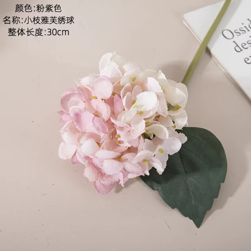 Mini brindilles d'hortensia artificielles, fausses fleurs, plantes vertes, décoration de mariage, ar