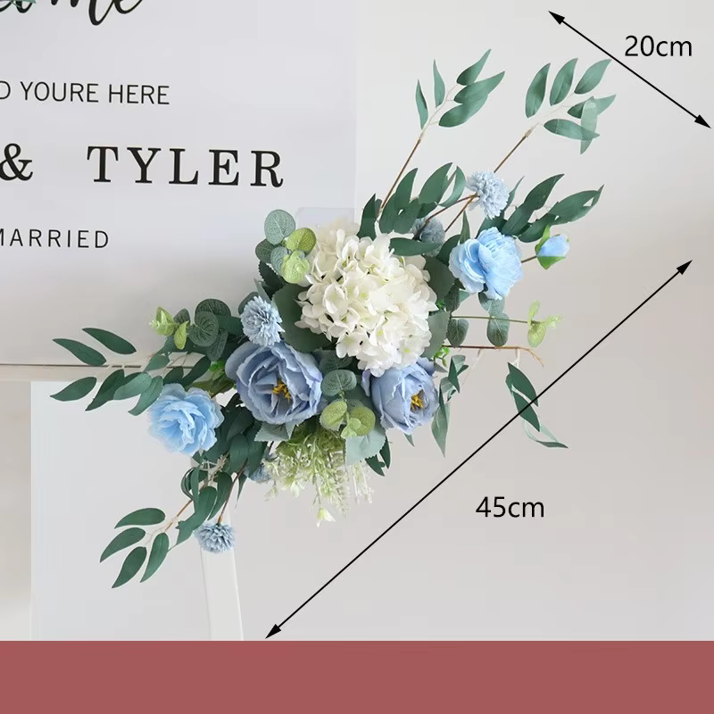 Fleurs artificielles pour décoration de mariage, scène de fête, fleurs de coin, toile de fond, décor