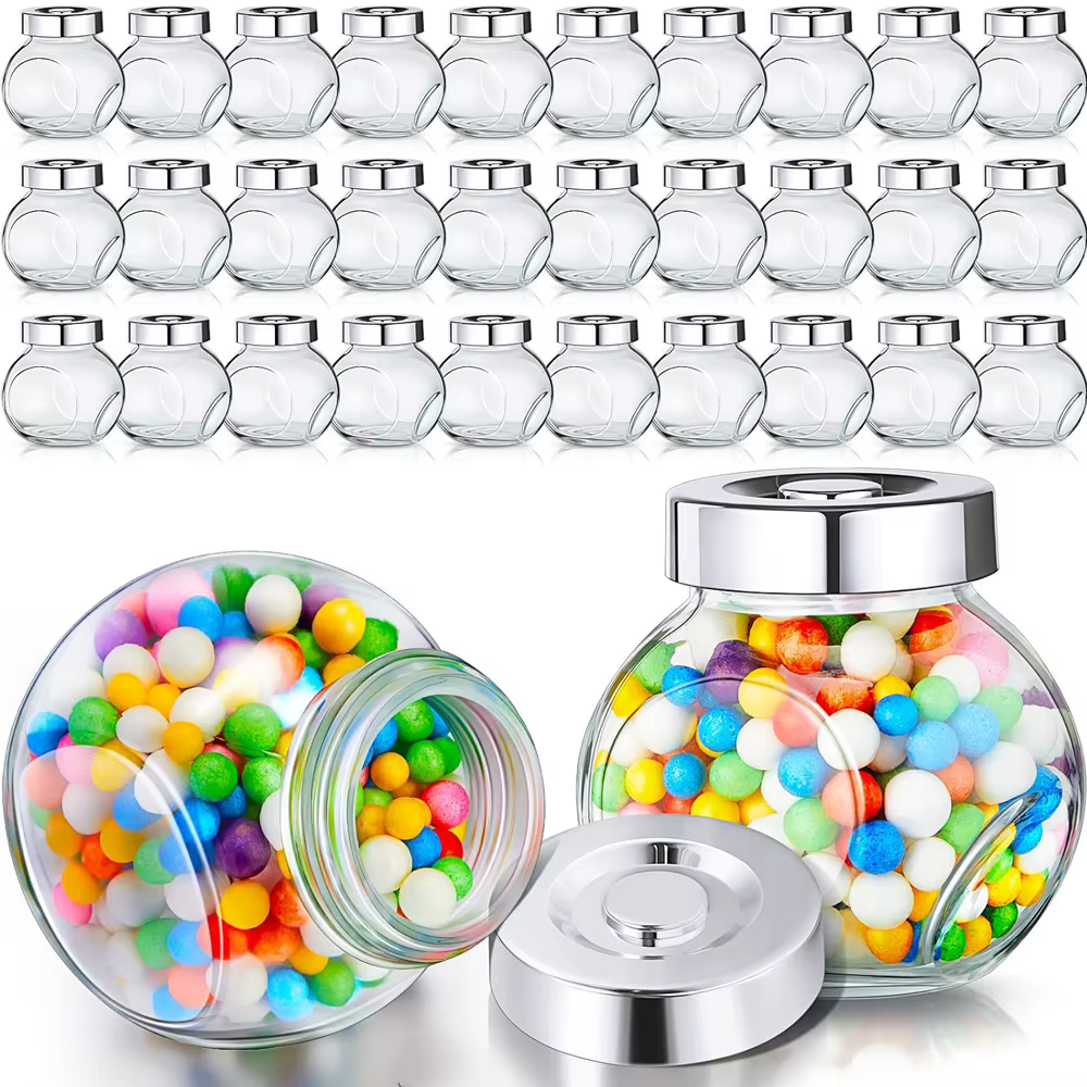 Petits Bocaux en Verre avec Légumes, Mini Bocaux à Bonbons, Minuscule Mason, Bonbons, Nombreux Cadea
