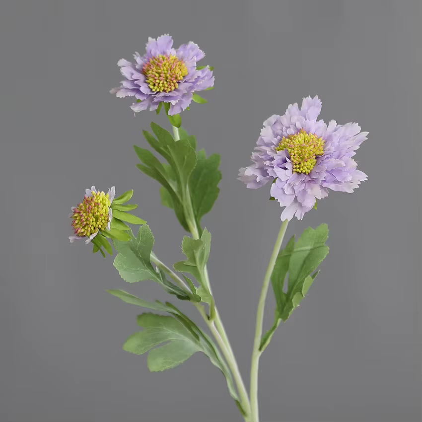 1 pièces fleurs artificielles Scabiosa Pincushion fleur branche décor à la maison décoration de jard