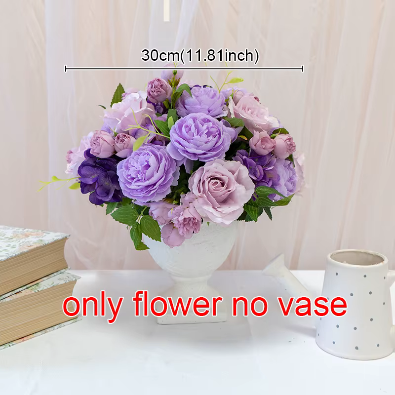 Décoration florale de luxe 5D pour mariage, scène événementielle, arche en forme de corne, rangée de