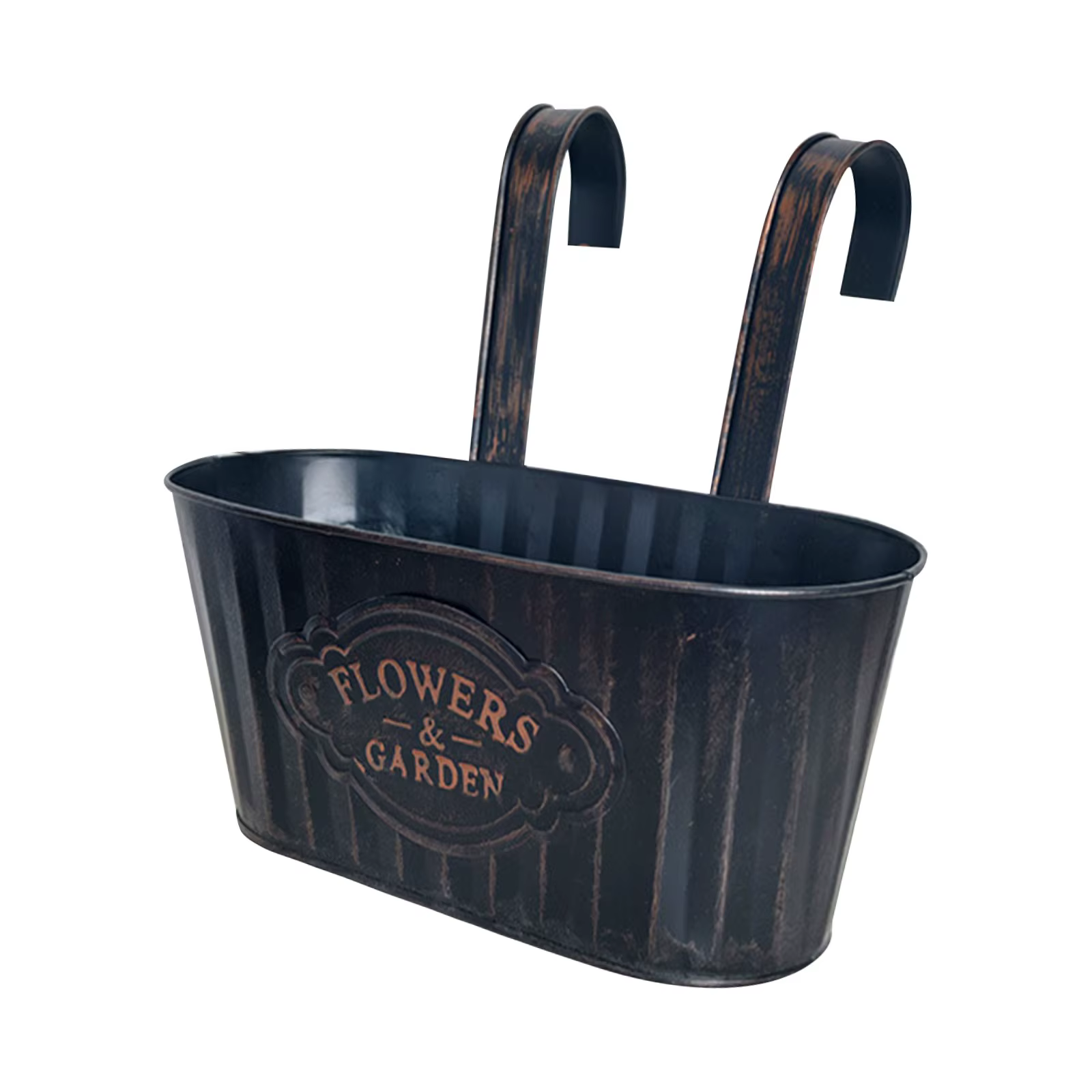 Jardinière suspendue en métal pour fenêtre, support pour plantes à fleurs avec trous de vidange, dou