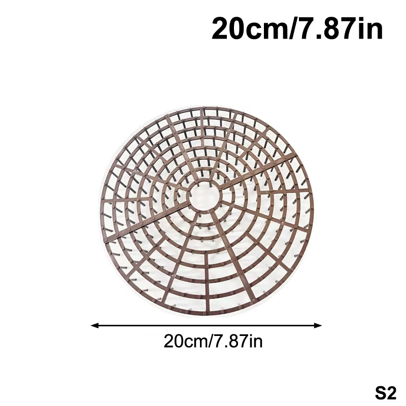 Protecteur de sol pour pot de plantes à double usage avec grilles découpées à pointes, couverture en