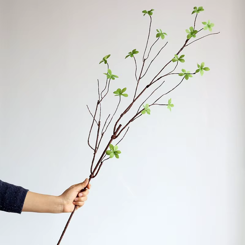 3 pièces de plantes artificielles en soie, feuilles de cloche suspendues, décoration florale pour la
