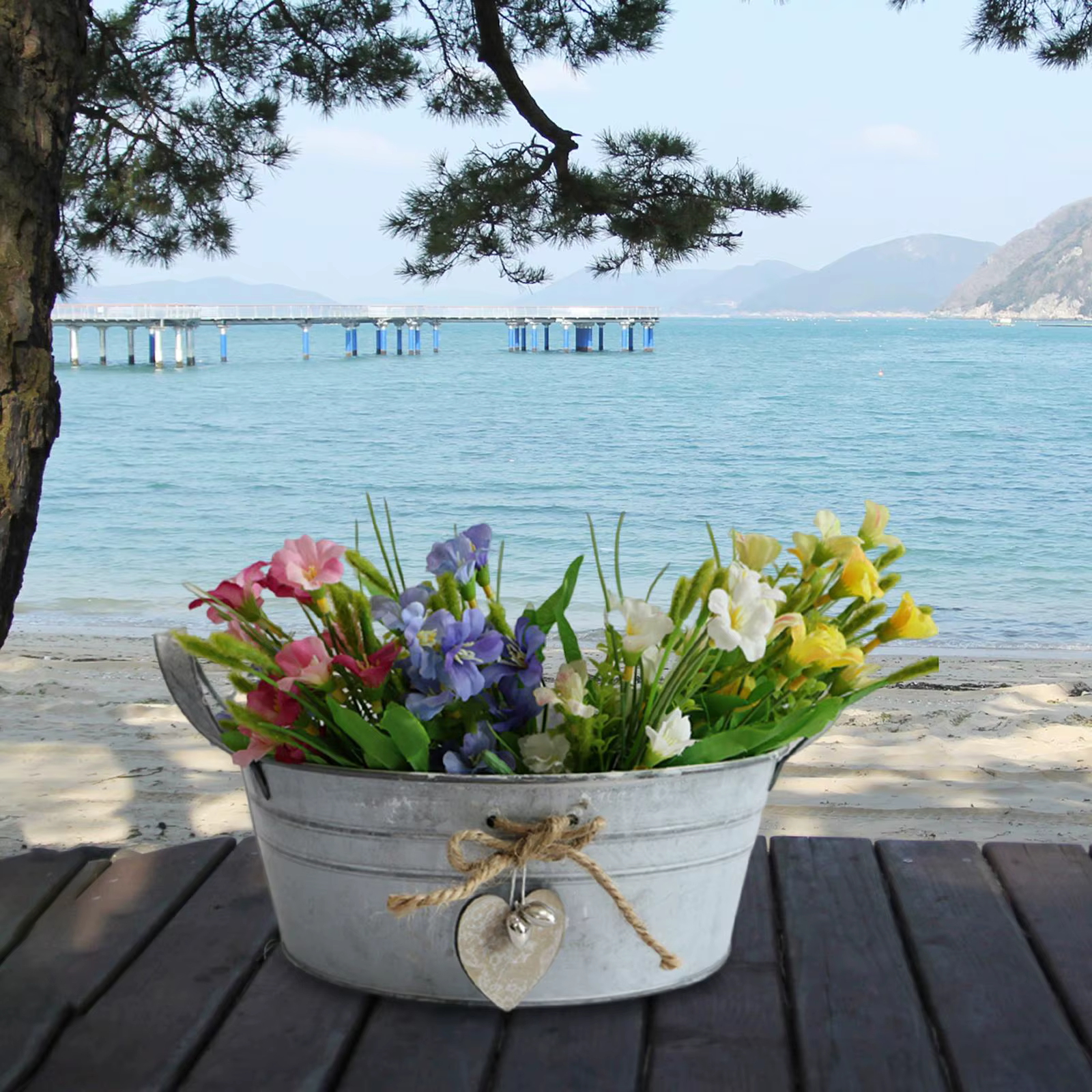 Pot de fleurs en fer SO, jardinière de plantes, vase de fleurs en métal, accessoires photo avec poig