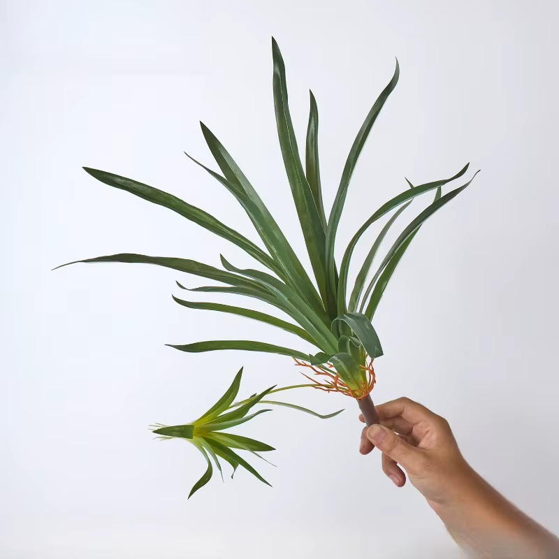 Lot de 5 plantes artificielles Chlorophytum Comosum roses, décoration de jardin, simulation d'orchid