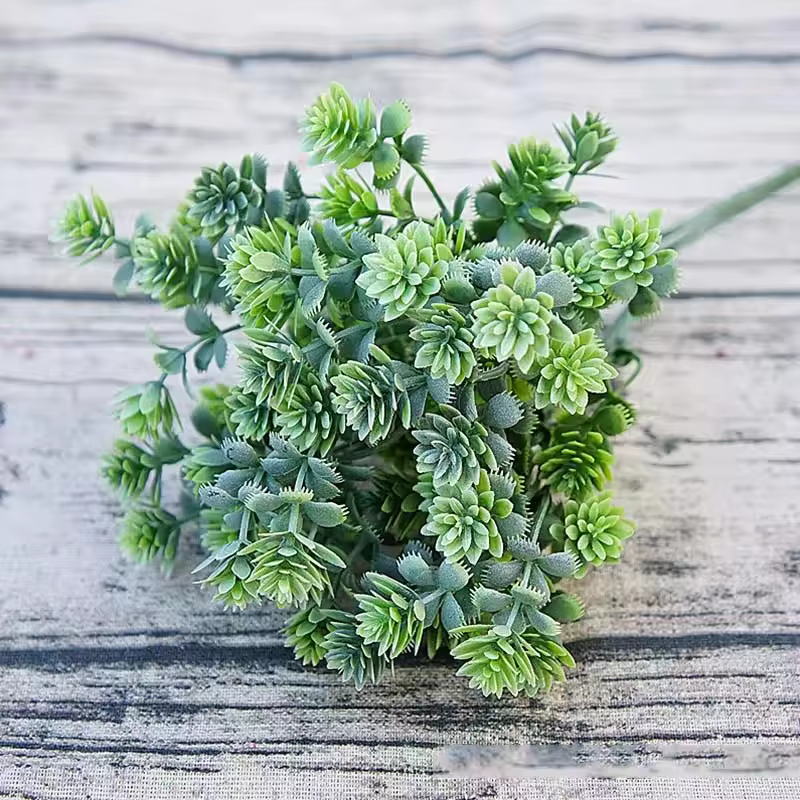 28 têtes de plantes succulentes artificielles, fausses feuilles, plantes succulentes en plastique, h
