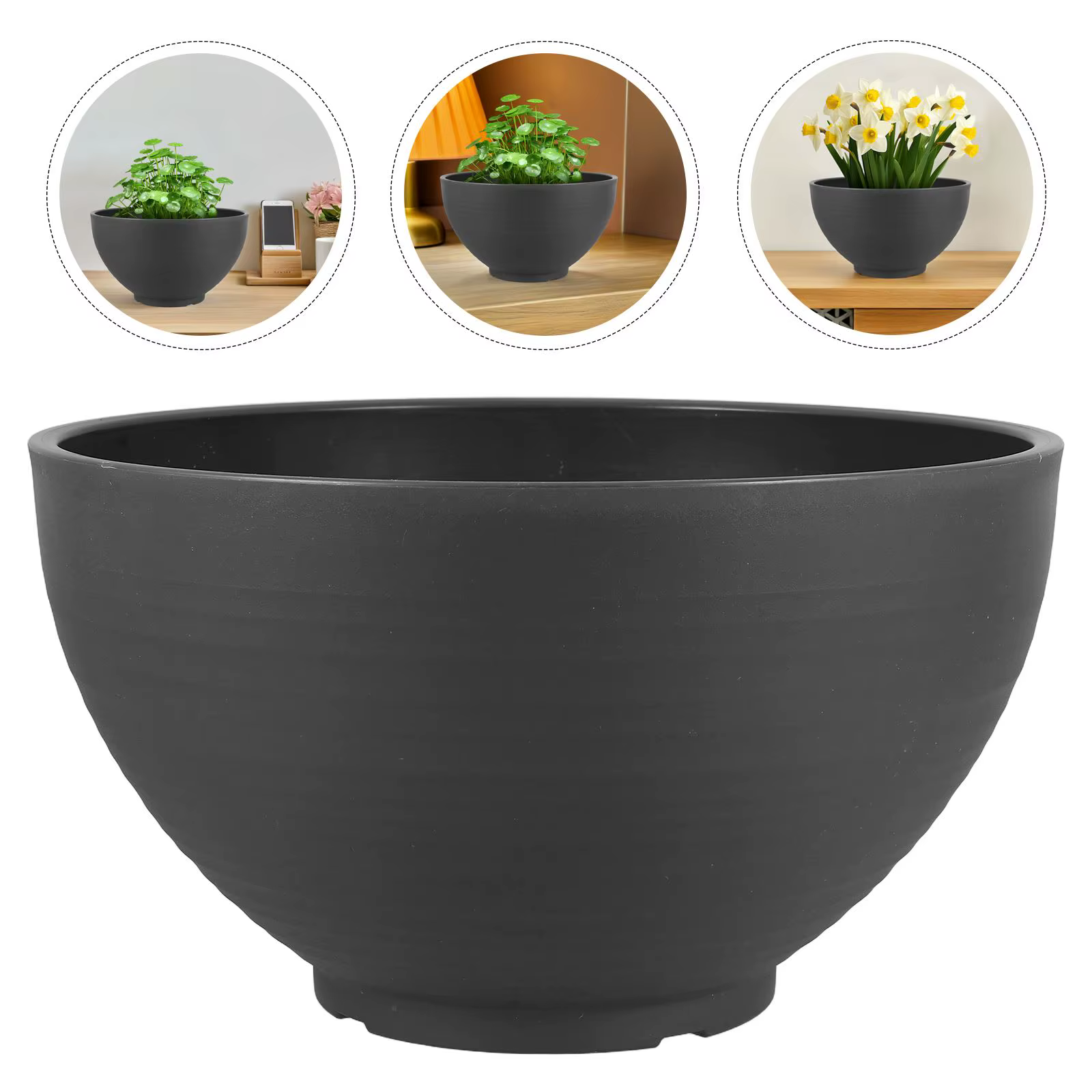 Bol de jardinière de Lotus, Pot de fleur hydroponique, plantes d'extérieur, plantation d'eau, gris f