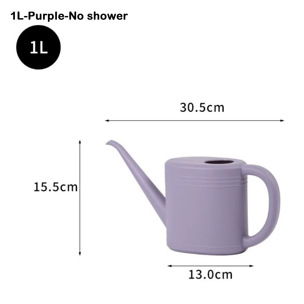 Arrosoir 1L/2L à long bec en plastique pour fleurs, grande capacité, pour plantes de jardin