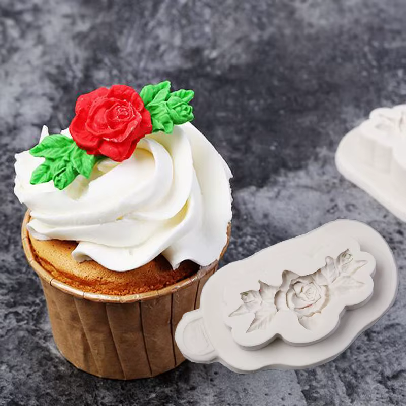 Moules en Silicone pour divers bouquets de fleurs, pâte à gomme, chocolat, Fondant, Sugarcraft, outi