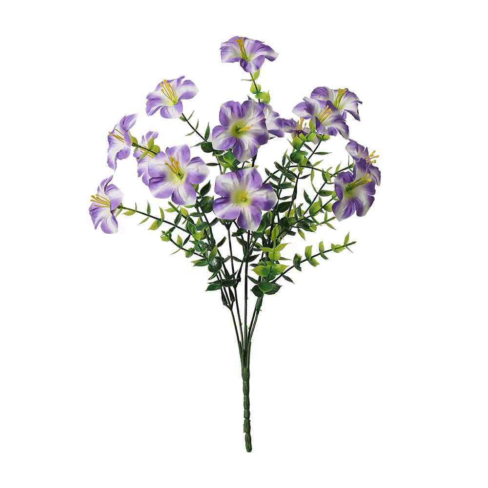 Lot de 3/6 fleurs artificielles de 35 cm, fausses fleurs pour la décoration de la maison, du jardin,