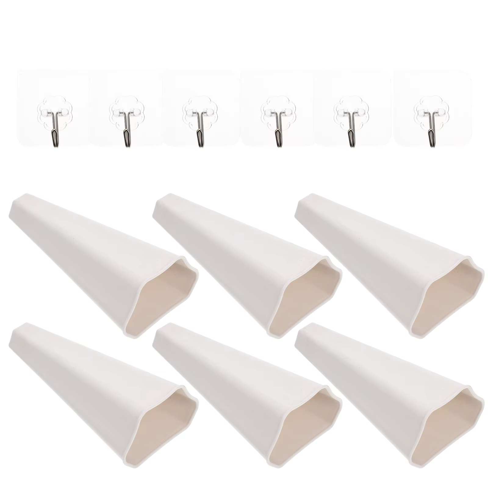 Lot de 6 pots de fleurs suspendus, porte-fleurs mural chic, décoration pour plantes, hydroponie, pré