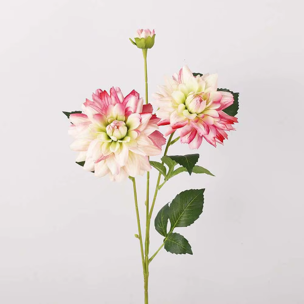 Fleur de Dahlia Artificielle Effet Réel, Plante Réaliste, Grande Dahlia de 76 cm, Fleur Artificielle