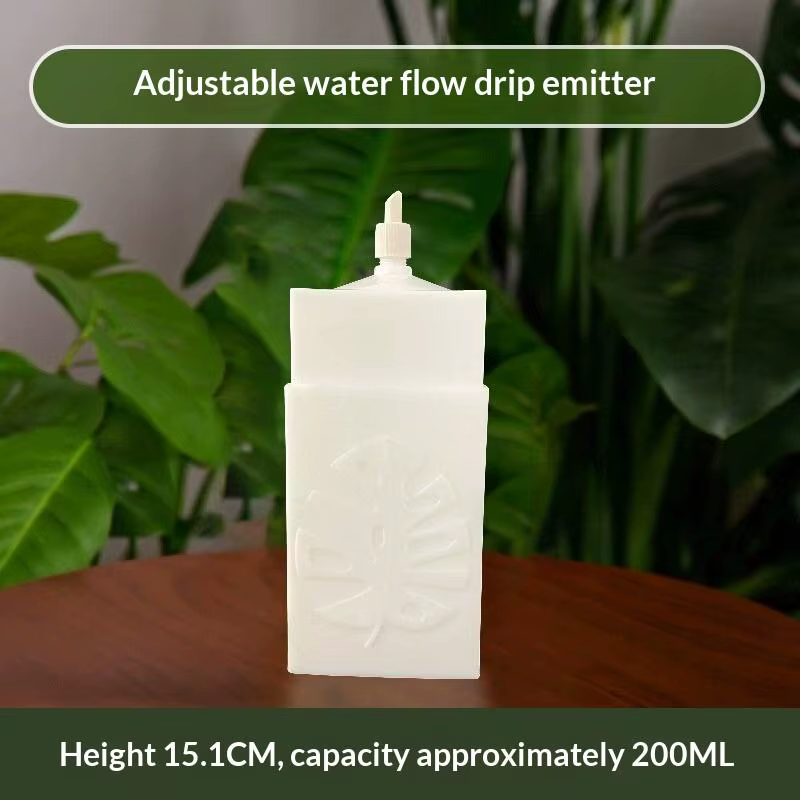 Support de croissance pour plantes en forme de D, auto-arrosant, en plastique, avec débit réglable, 