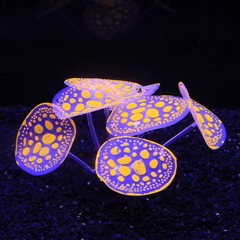 Plantes lumineuses en Silicone, Simulation lumineuse artificielle, corail, décoration d'aquarium
