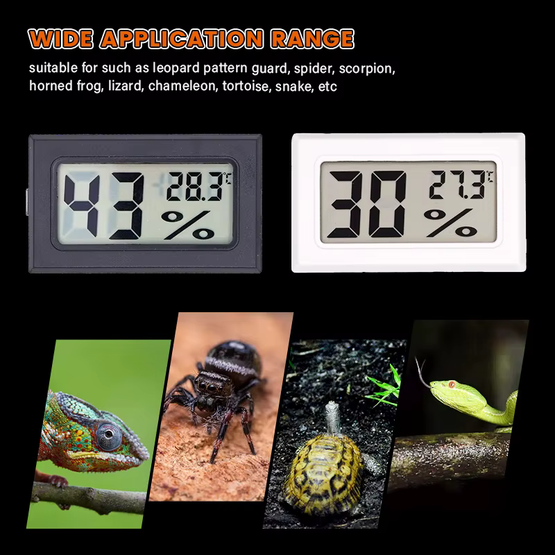 Mini thermomètre hygromètre à affichage numérique LCD, avec capteur de surveillance, détecteur d'hum