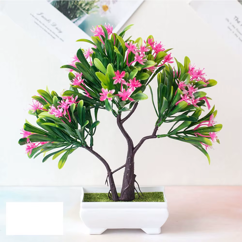 Plantes Artificielles Bonsaï, Petit Arbre, Fleurs, Ornements en Pot, Fausse Plante pour Hôtel, Maiso