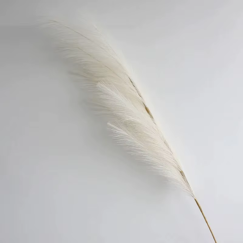 Grande pampa pelucheuse pour la décoration de la maison et de la chambre, fleurs artificielles, rose