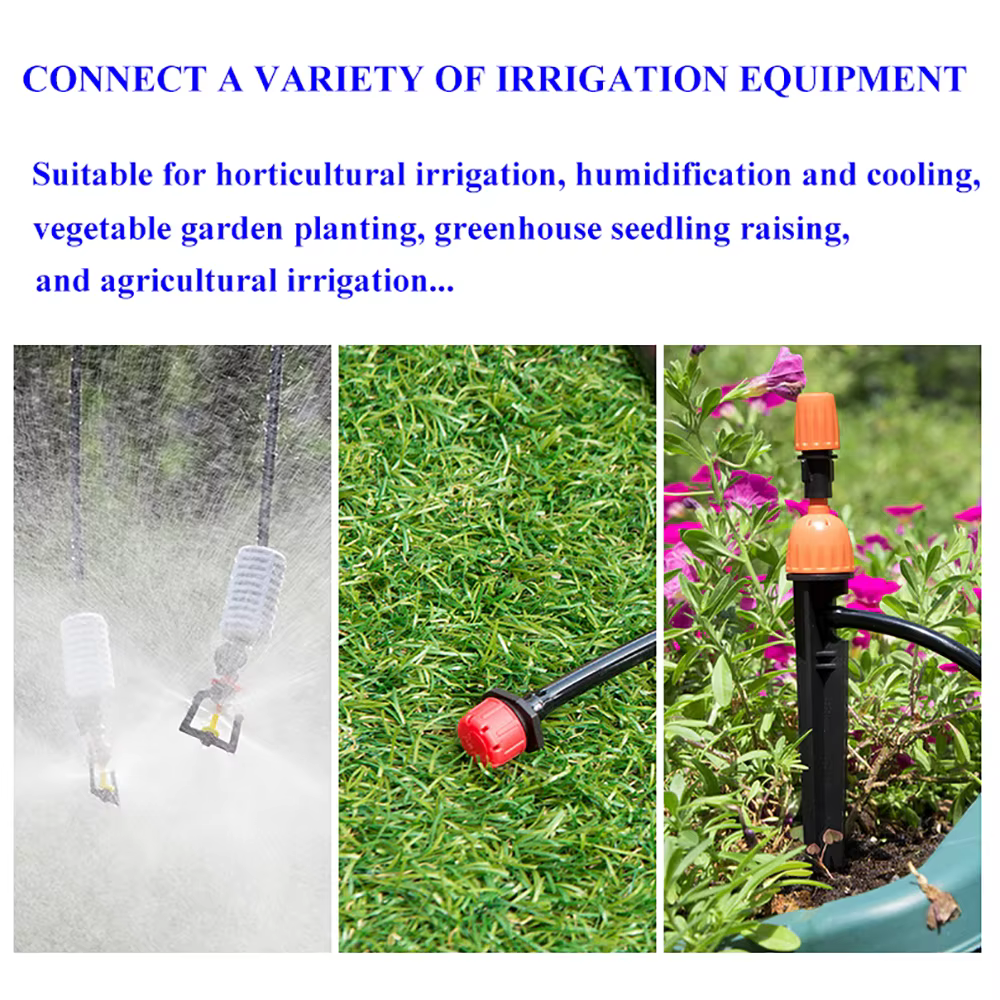 10/20/40M 1/4 "tuyau d'eau de jardin jardinage Micro Irrigation 4/7mm tuyau en PVC pelouse balcon se