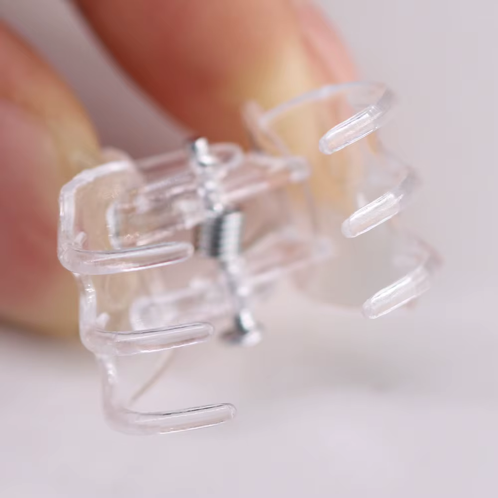 20-1000 pièces transparent 6 griffes orchidée Clips en plastique papillon fleurs Support clair fixat