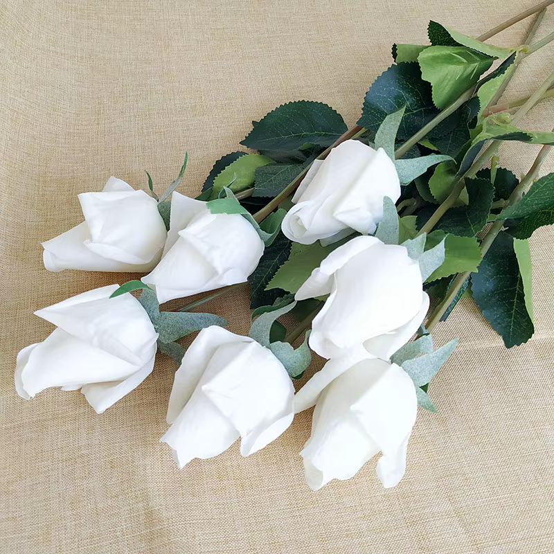 Bouquet de roses artificielles en latex, 12 pièces/lot, toucher réaliste, décorations pour la maison