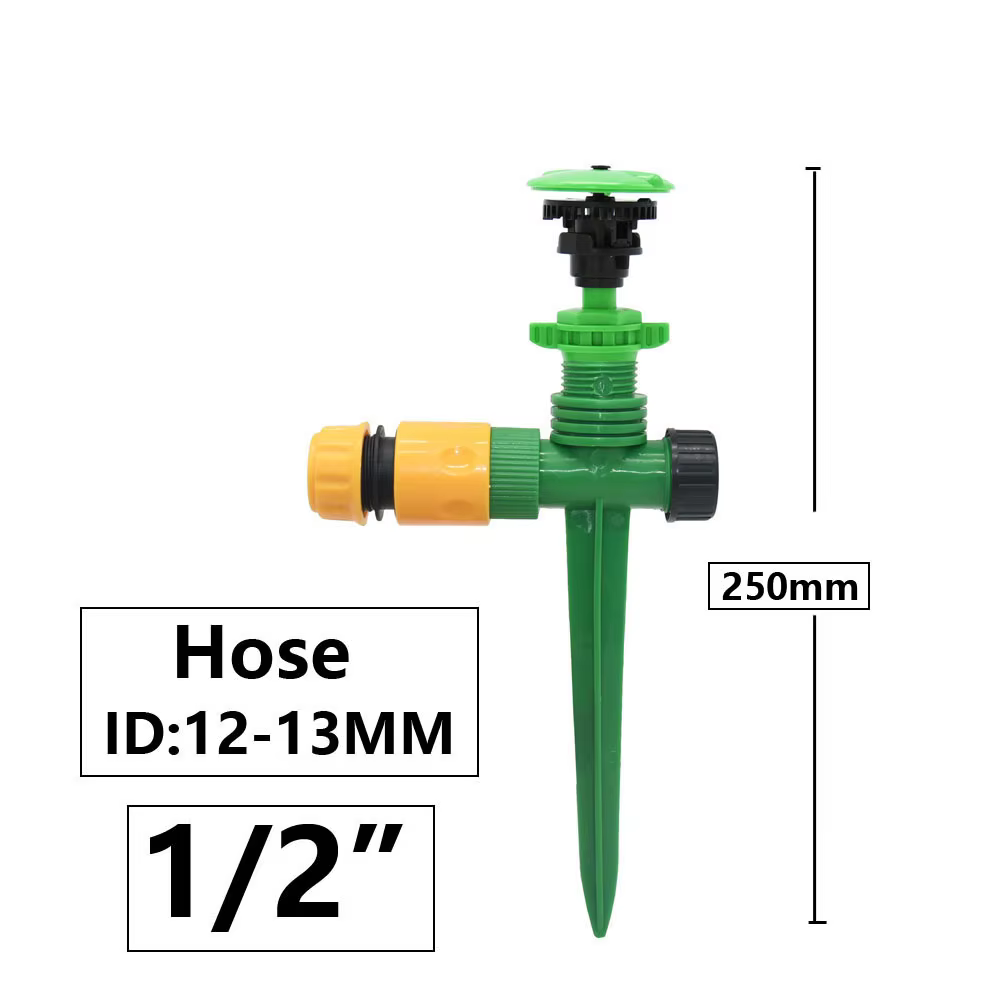 Buses d'arrosage à jet rotatif automatique, filetage mâle 1/2 ", d'argile de jardin, pelouse, serre,