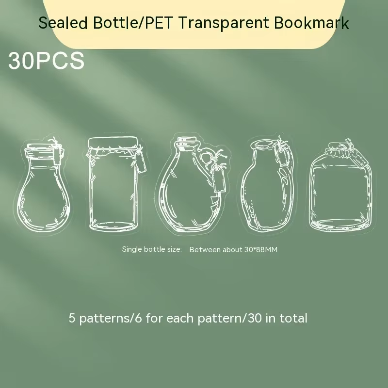 Signets de fleurs séchées transparentes pour étudiants, bricolage, créatif, fait à la main, petite b