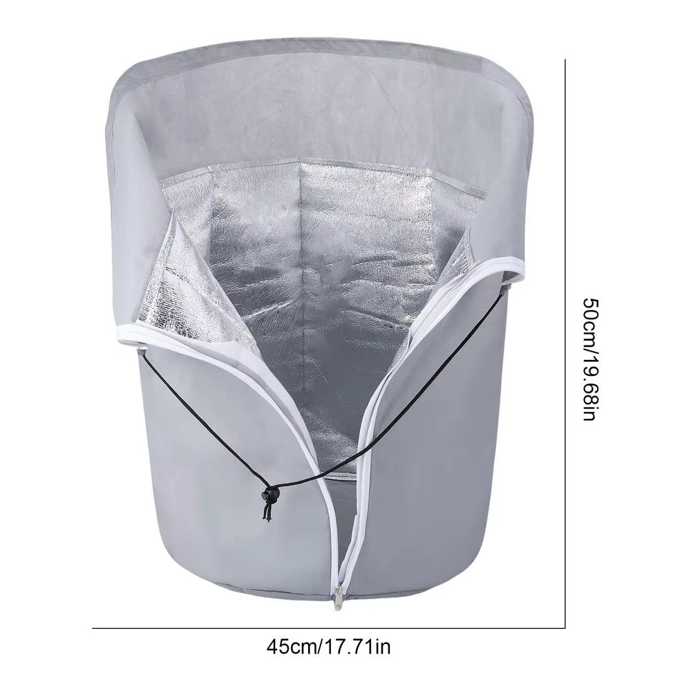 Tesmotor-Sac de protection thermique pour plantes en pot, protecteur de pot d'hiver avec ficelle de