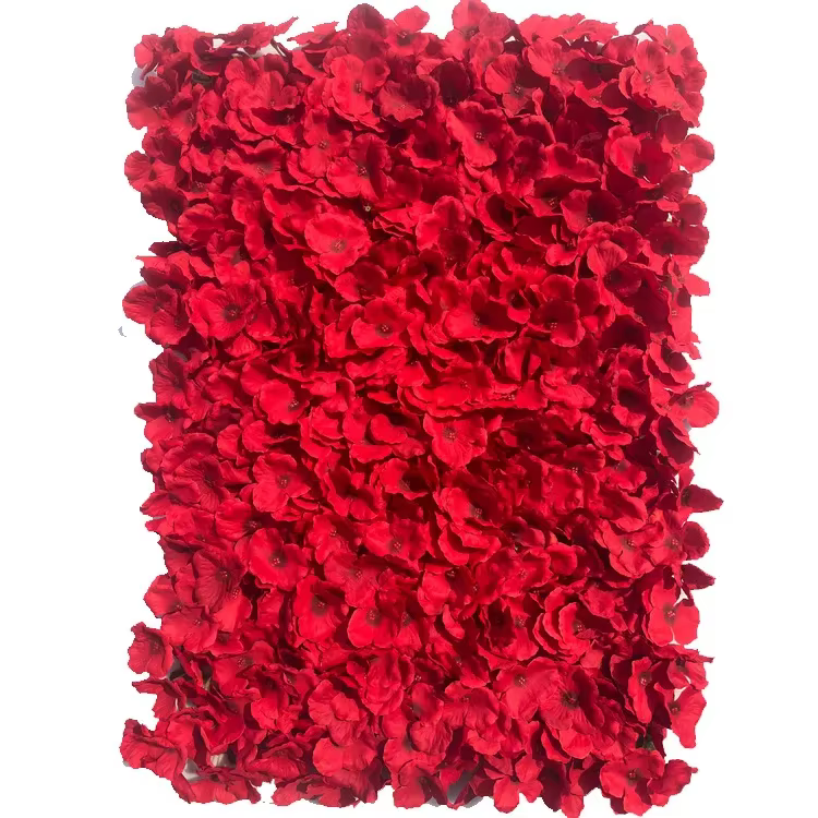 Hortensia Artificiel Décoratif Mural, Fausse Fleur, NucleoWedding, Fond Mural, Rose, NucleoWall Layo