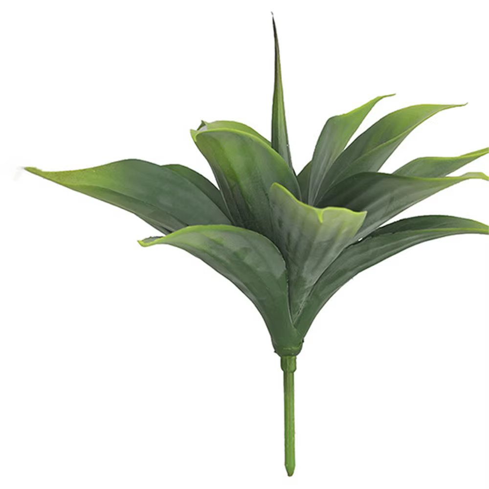 Plantes artificielles d'agave tropicales, branche réaliste, élégante, grandes feuilles d'agave, plan
