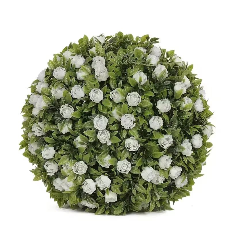 Boule d'herbe artificielle feuille d'eucalyptus plante verte fausse herbe aménagement paysager arbre