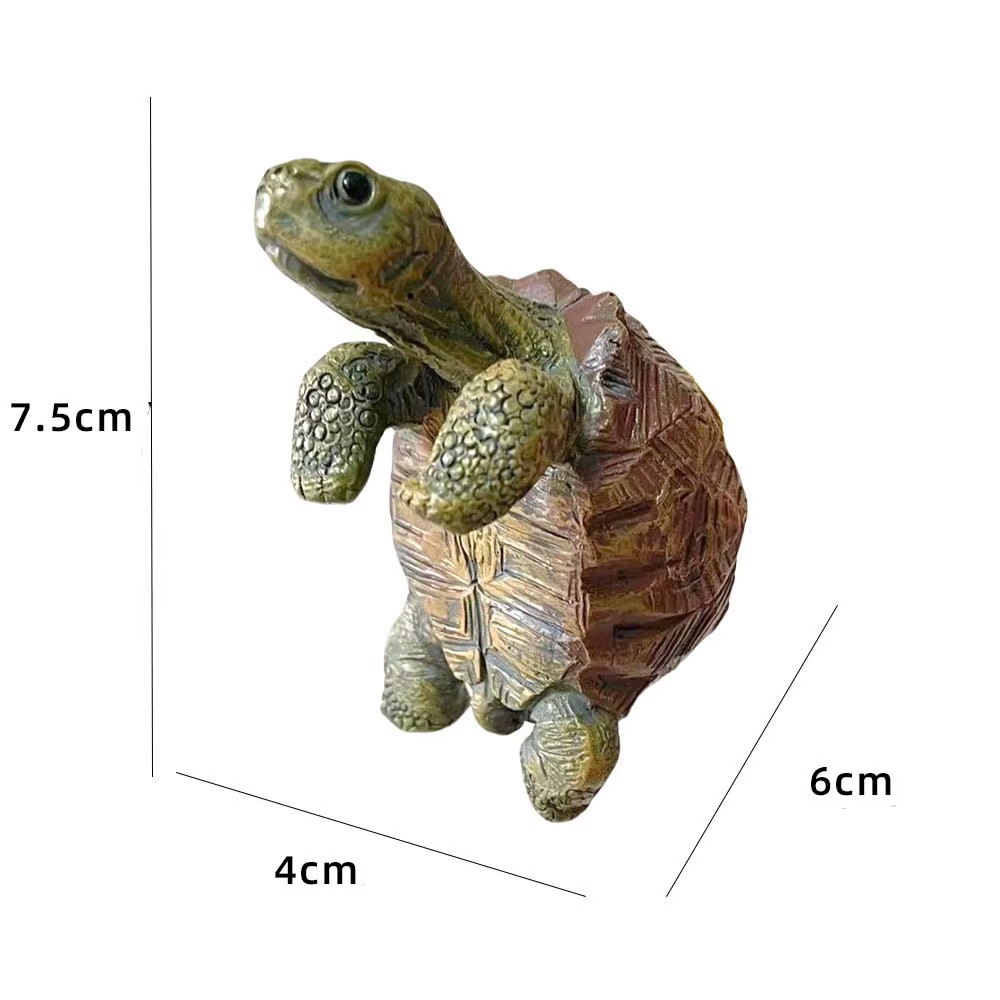 Pot suspendu décoratif en forme de tortue pour plantes succulentes, aménagement paysager pour aquari