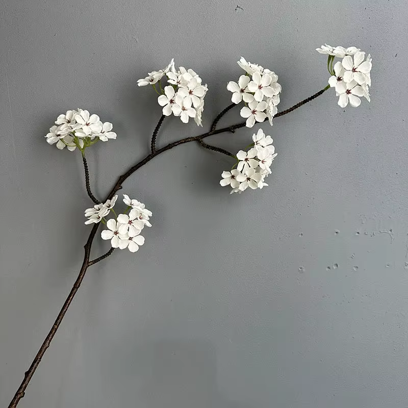 Fleur de poire artificielle de luxe, 90cm, fausse fleur pour salon, décor de fête de mariage, noël, 