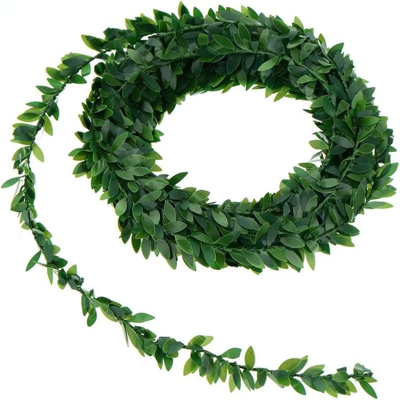 Couronne de lierre artificielle, 7.5 mètres, plante de vigne, fausses feuilles, décoration de scène 
