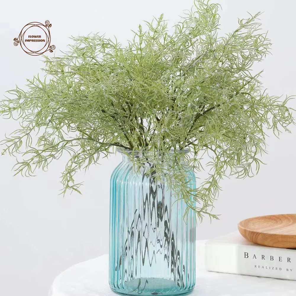Plantes artificielles, fougères, tige de romarin, fausses plantes vertes, arbustes, ferme rustique, 